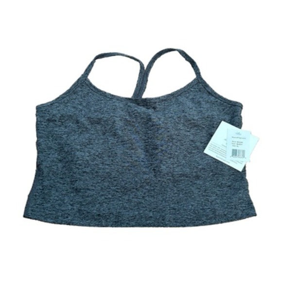 Beyond Yoga Tops - NWT Beyond Yoga Black‎ Charcoal Spacedye Slim Racerback Cropped Tank Top Size XL